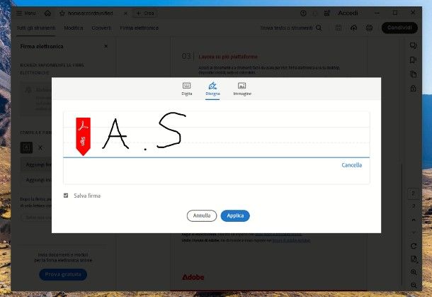 Come firmare un documento digitale