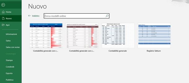 Come creare un foglio Excel per la contabilità