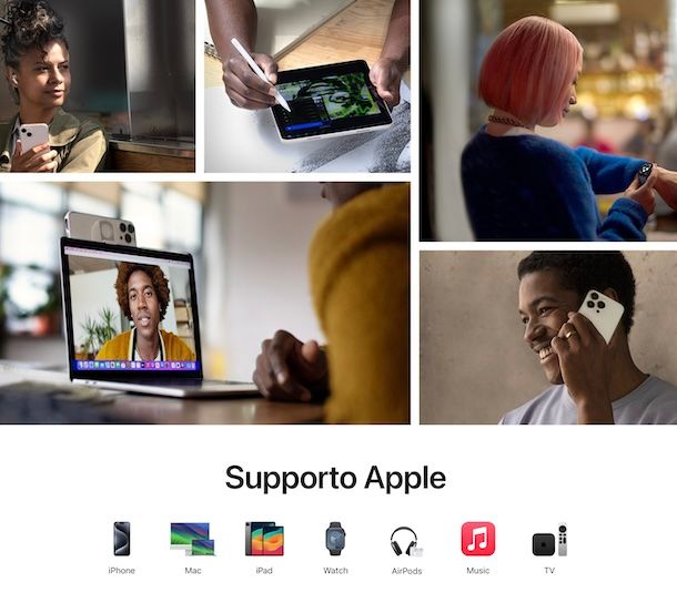 Apple supporto