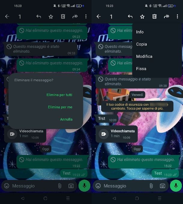 Come non far leggere un messaggio su WhatsApp