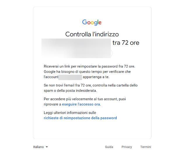 Come recuperare password Gmail senza telefono