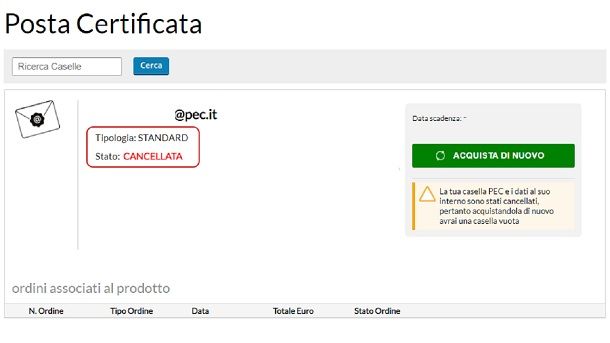 Come recuperare mail PEC scaduta