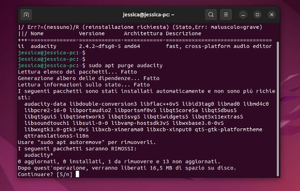 Come disinstallare un programma su Ubuntu da Terminale