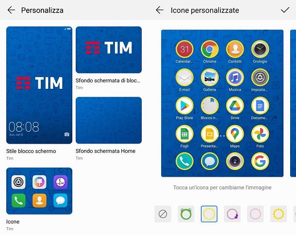 Icone personalizzate Android Huawei