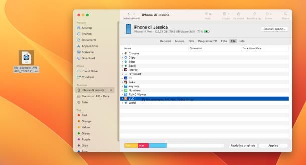Come trasferire file da Mac a iPhone