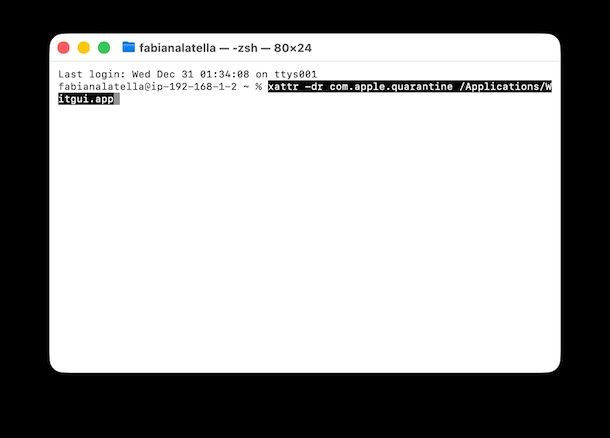Permessi Witgui da Terminale