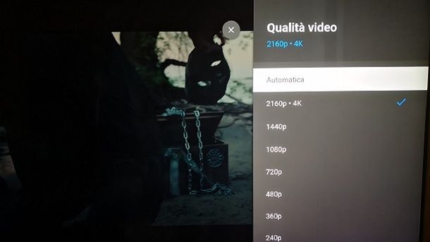 YouTube vedere video 4K