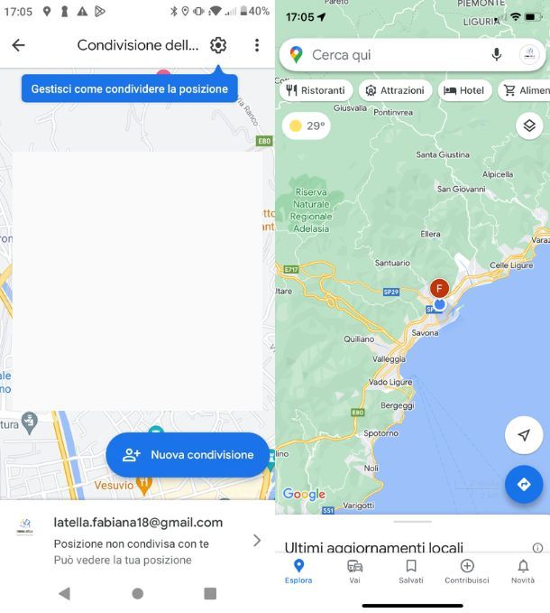 Rintracciare una persona con Google Maps