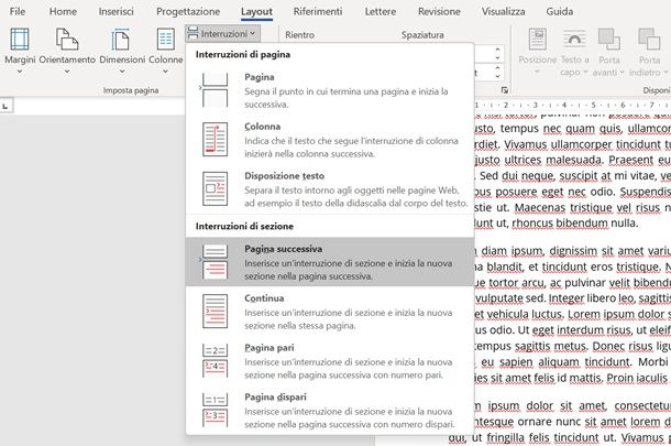 Come aggiungere una pagina su Word senza numerazione