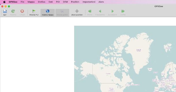schermata GPXSee Mac