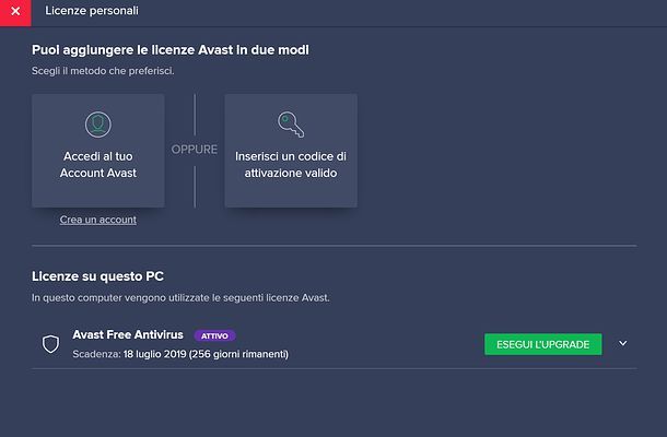 Come rinnovare Avast Free su Windows