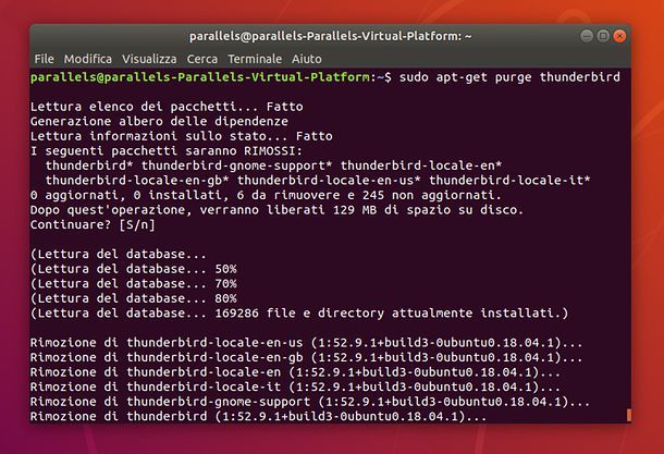 Come disinstallare un programma su Ubuntu da Terminale