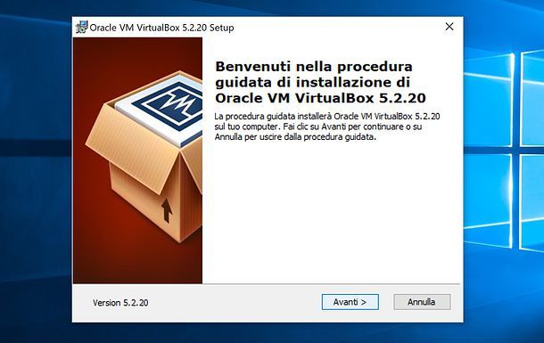 Installazione di VirtualBox