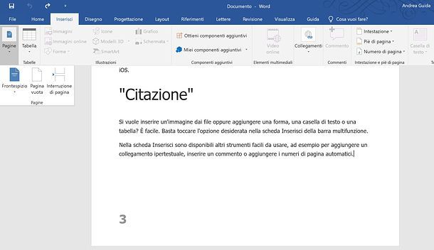 Come aggiungere una pagina bianca su Word