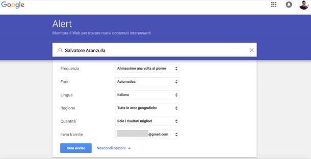 Come funziona Google Alert