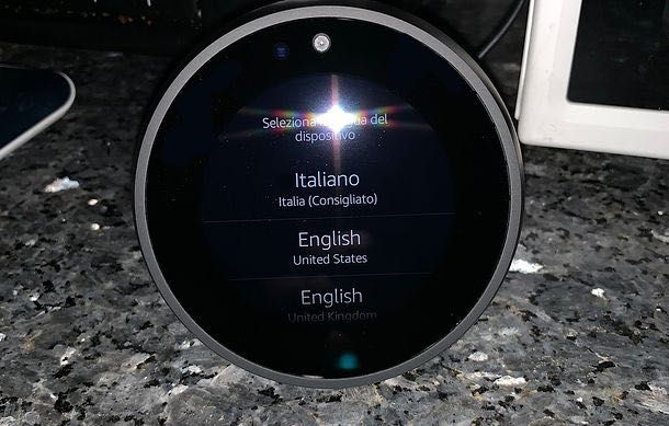 Configurazione Echo Spot