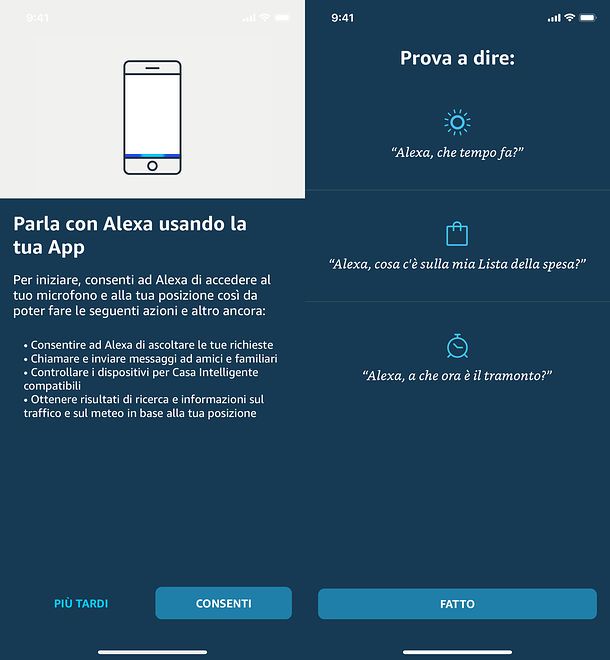 Alexa su smartphone
