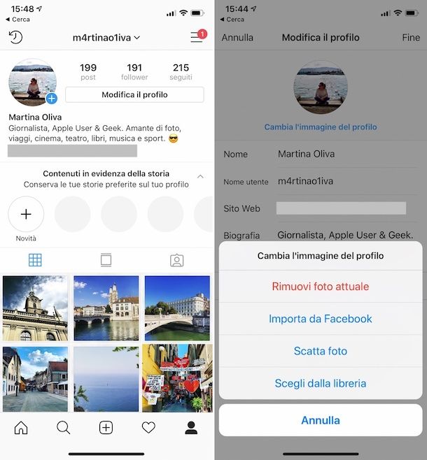 Come Modificare Profilo Instagram Salvatore Aranzulla