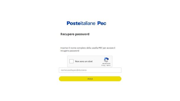 Come recuperare password PEC Poste Italiane
