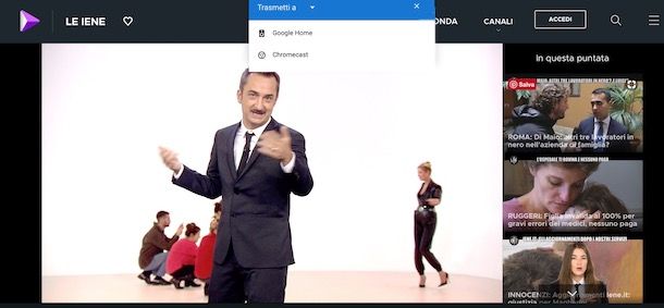 da mediaset play con chrome