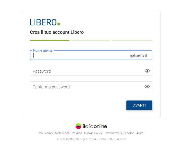 Come creare un'email Libero/Virgilio