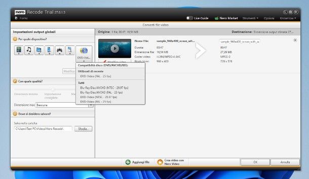 Come convertire MKV in DVD
