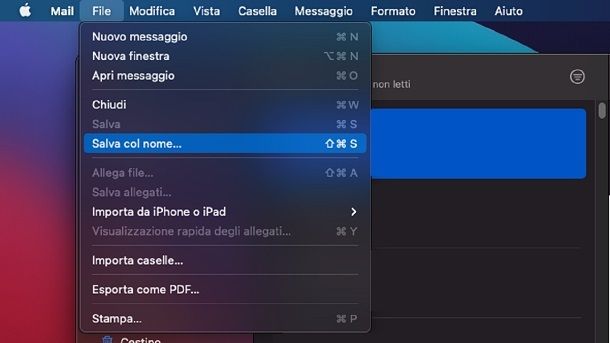 Come recuperare posta PEC Client Apple Mail Aruba