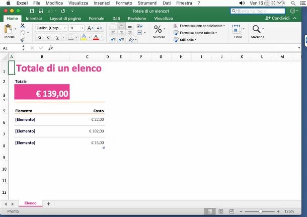 Come creare un foglio Excel