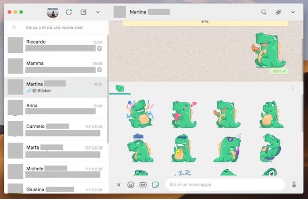 Come inviare sticker su WhatsApp