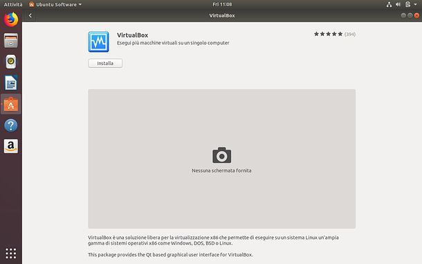 Installazione di VirtualBox in Ubuntu