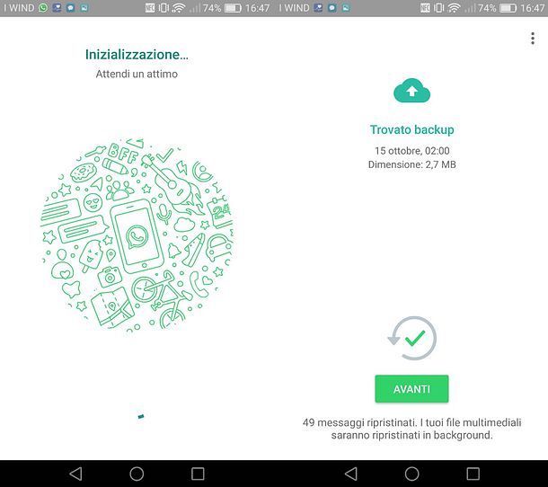 Come ripristinare WhatsApp su Android