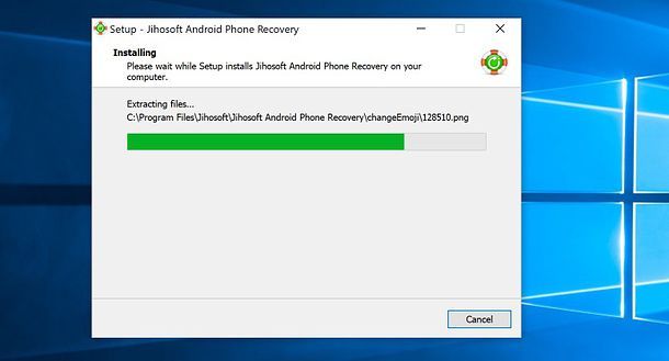 Installazione di Jihosoft Android Data Recovery per Windows