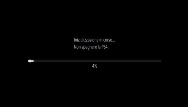 Inizializzazione PS4