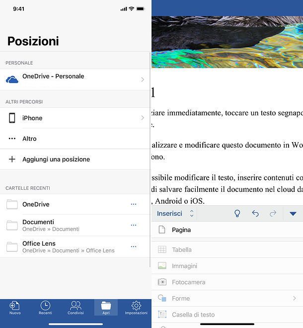 Come aggiungere una pagina su Word mobile