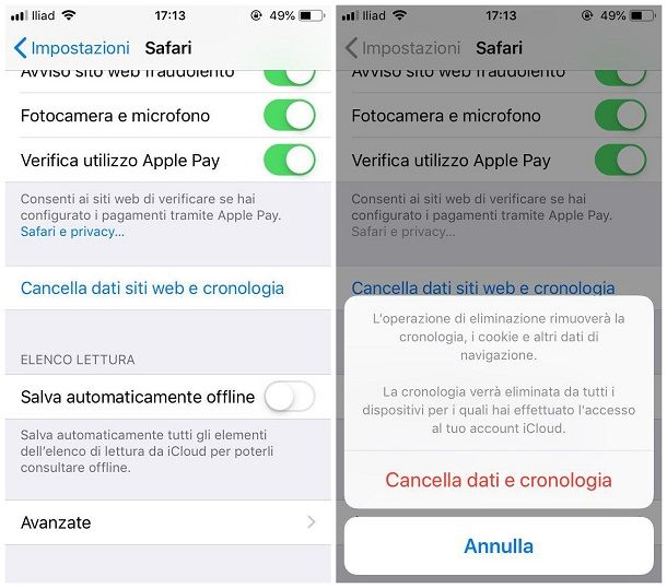 Come eliminare i cookie dal cellulare