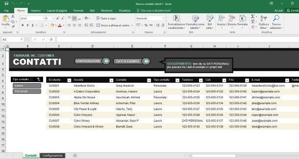 Come creare un foglio Excel