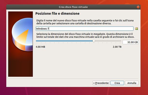 Creazione VM in VirtualBox