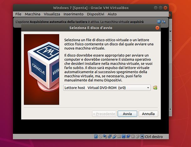 Creazione VM in VirtualBox