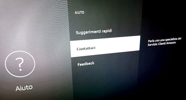 Come contattare assistenza Amazon Fire TV Stick
