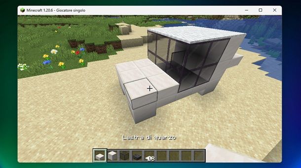 Tappeti bianchi tetto auto Minecraft