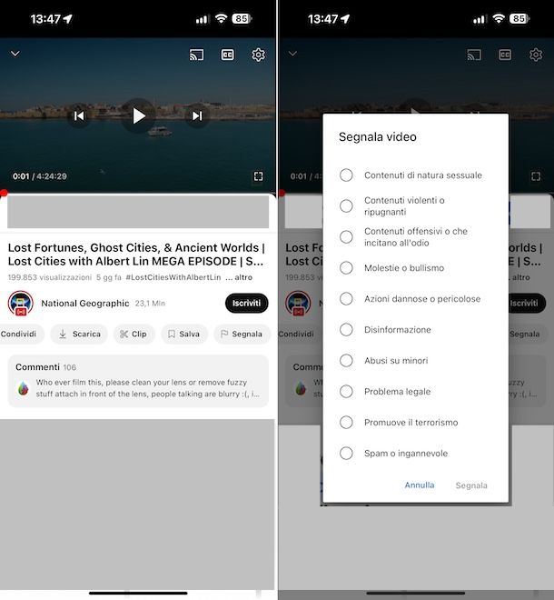 YouTube app