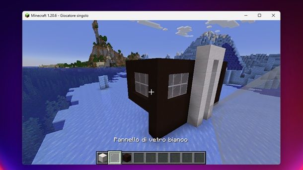 Piano superiore casa moderna sinistra Minecraft