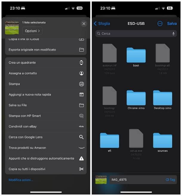 Come scaricare su chiavetta USB da iPhone e iPad