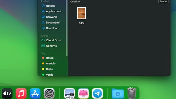 Recupero dal Cestino macOS