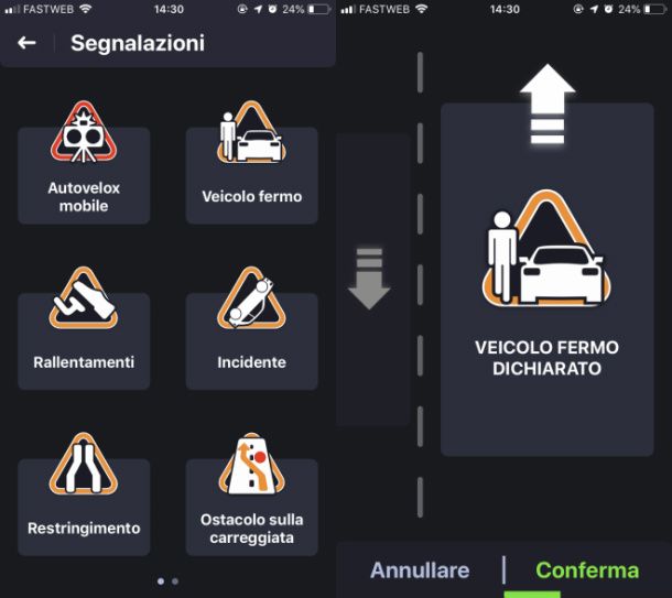 Come funziona l'app COYOTE