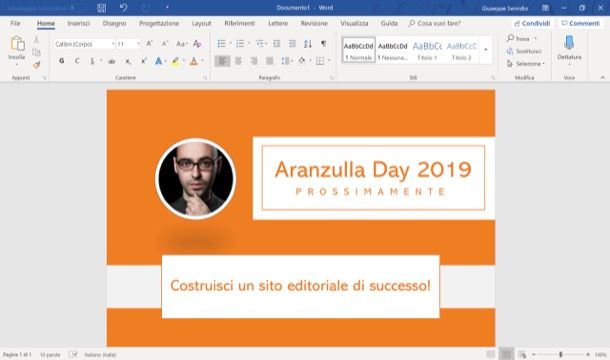 Come creare una locandina con Word