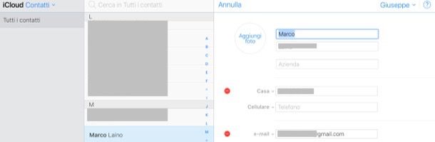 Come cancellare indirizzi email sbagliati