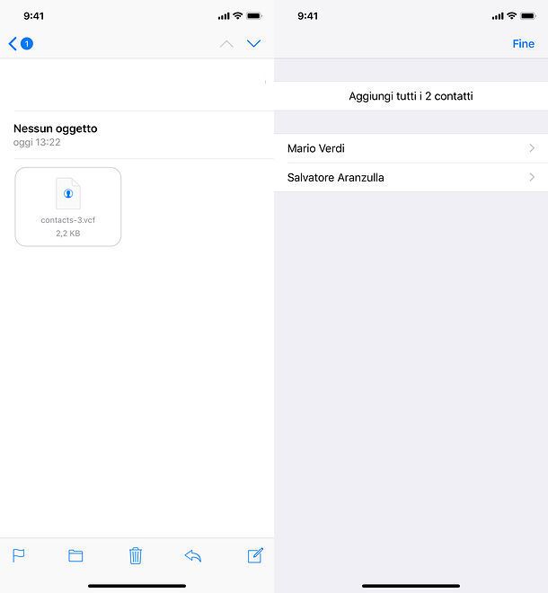 Come importare VCF su Gmail da iOS