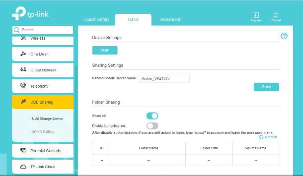 Come accedere all'hard disk collegato al router