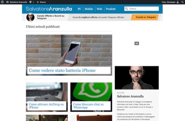 Home page di Aranzulla.it